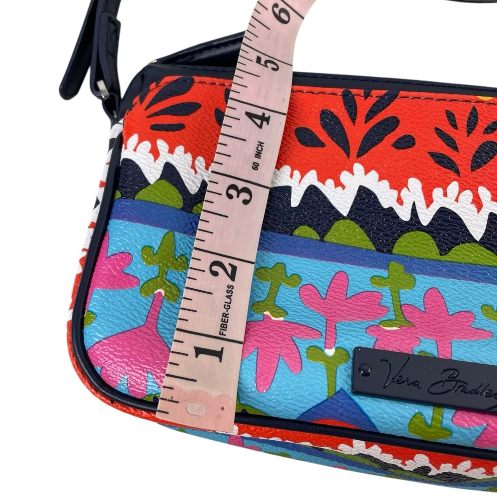 Vera Bradley Rio Stripe Small Crossbody Bag Purse - Bright Vibrant Colors - Picture 4 of 9